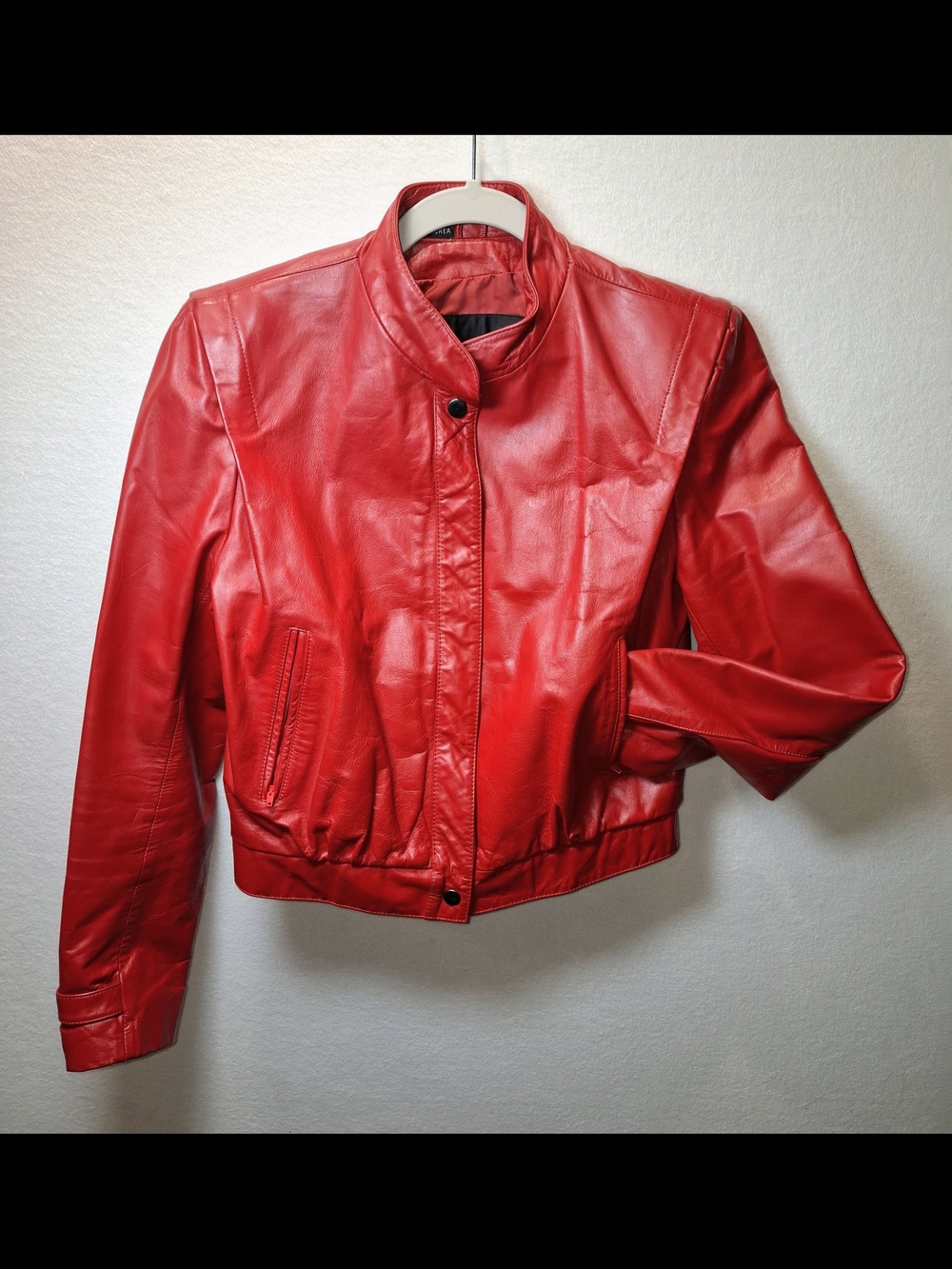 1980's Wilsons Leather Red Women's Leather Jacket - Picture 5 of 14